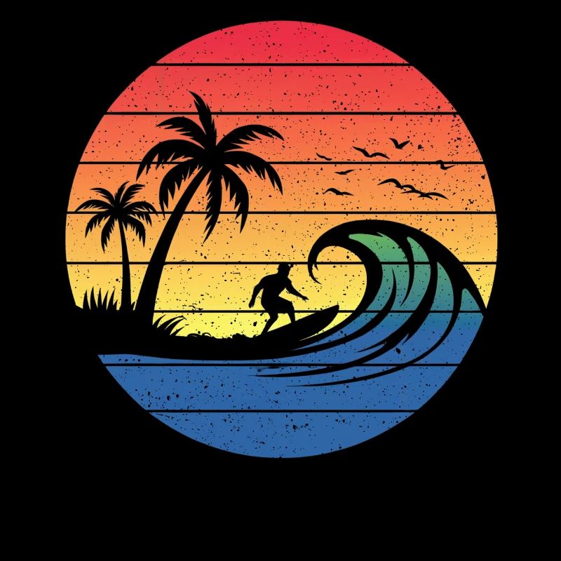 Cercle de Surf du Coucher du Soleil