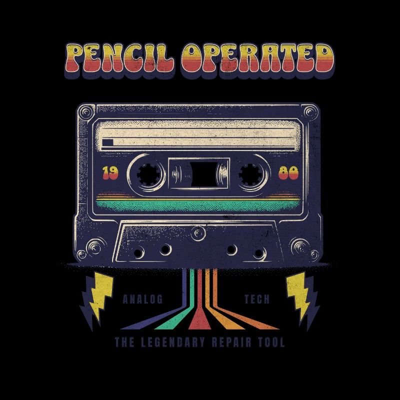 Bande rétro actionnée au crayon