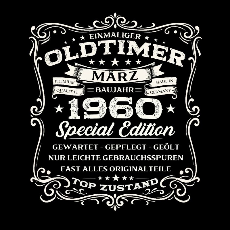 66. Geburtstag Geschenk Mann Oldtimer März 1960