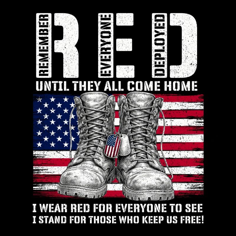 RED Friday Remember Everyone Deployed Home