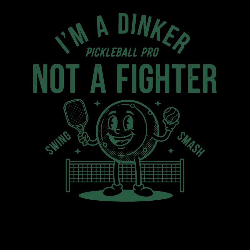 Pickleball Im A Dinker Not A Fighter Pro Funny