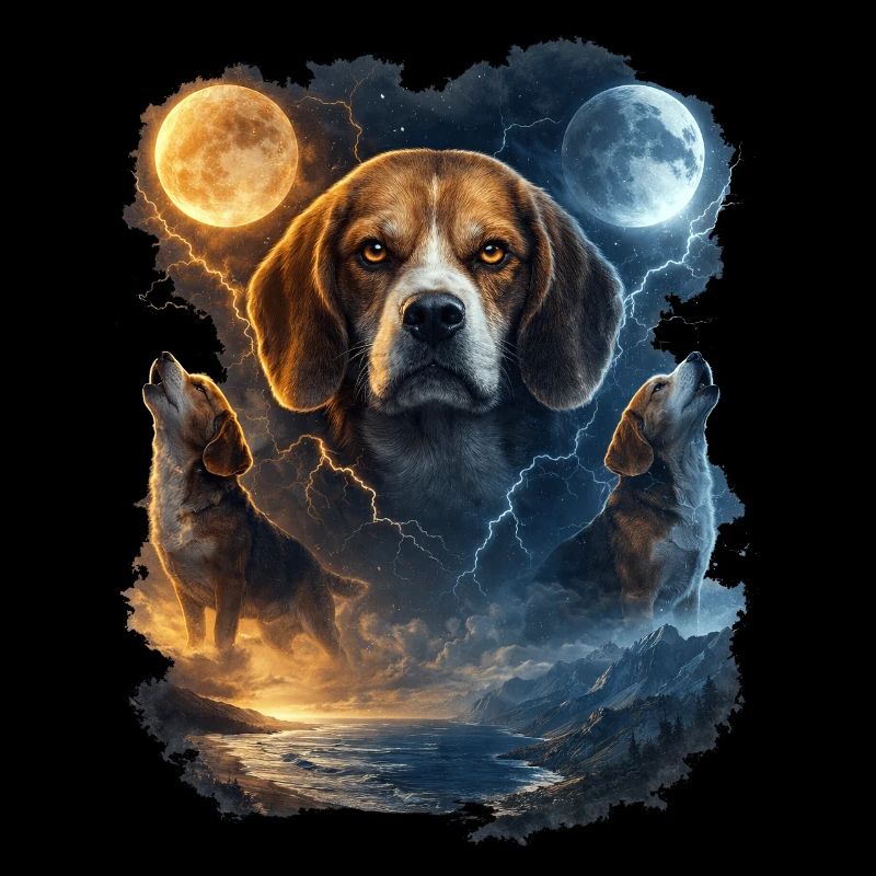Moon Beagle Night Magic Beagle