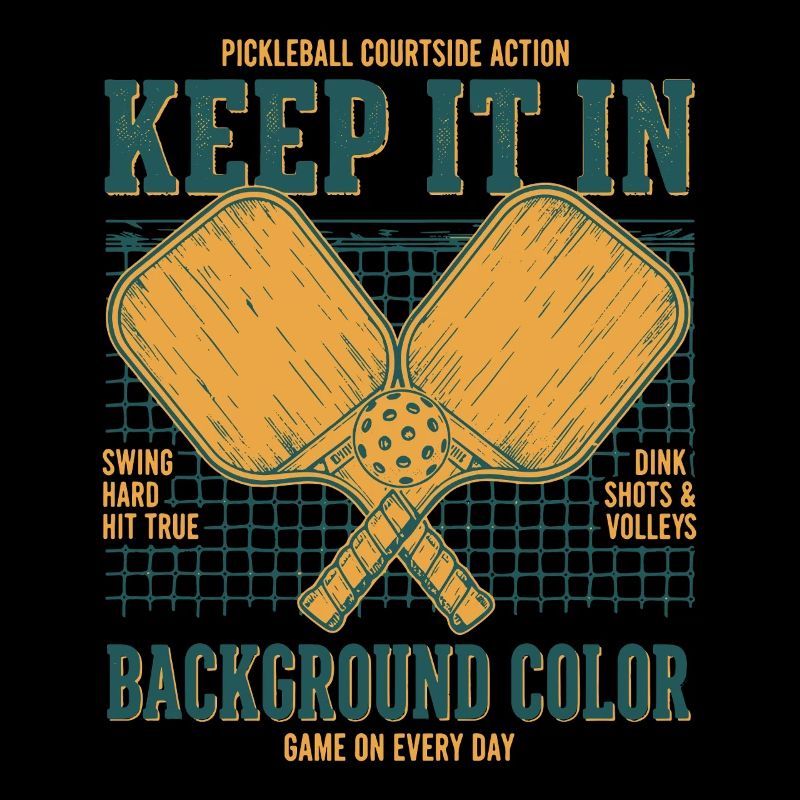 Pickleball Keep It In Funny Player Pickle Ball