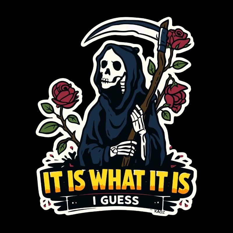 Grim Reaper with Roses Meme