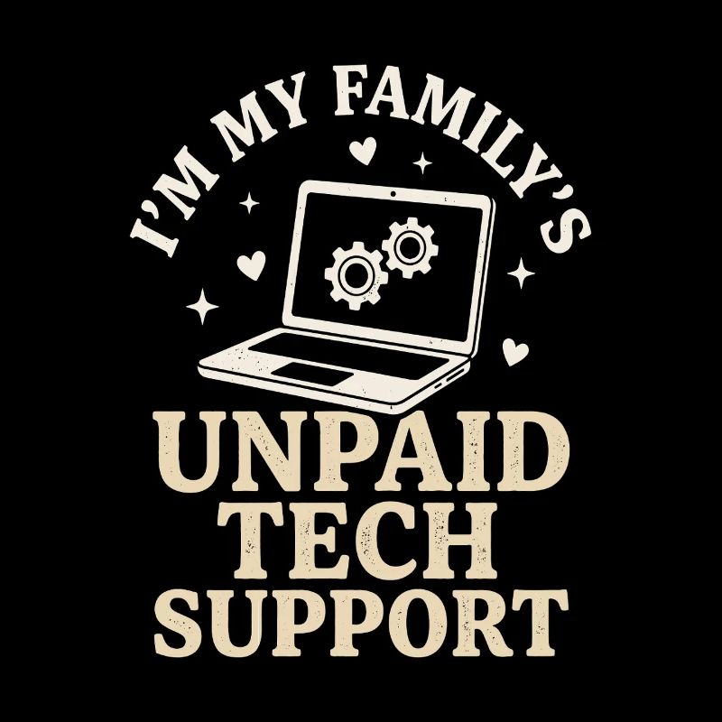 Unpaid Tech Support Funny IT Nerd Shirt
