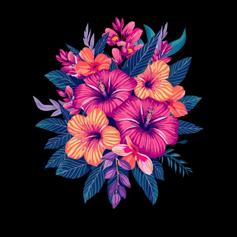 Fleurs d’hibiscus tropicales