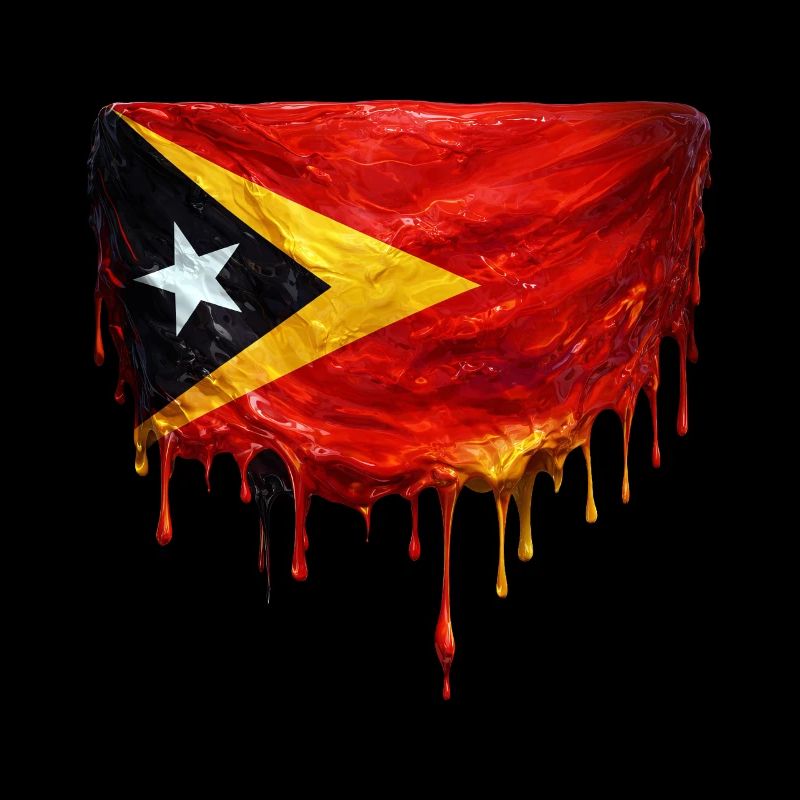 TimorLeste Drop Flag