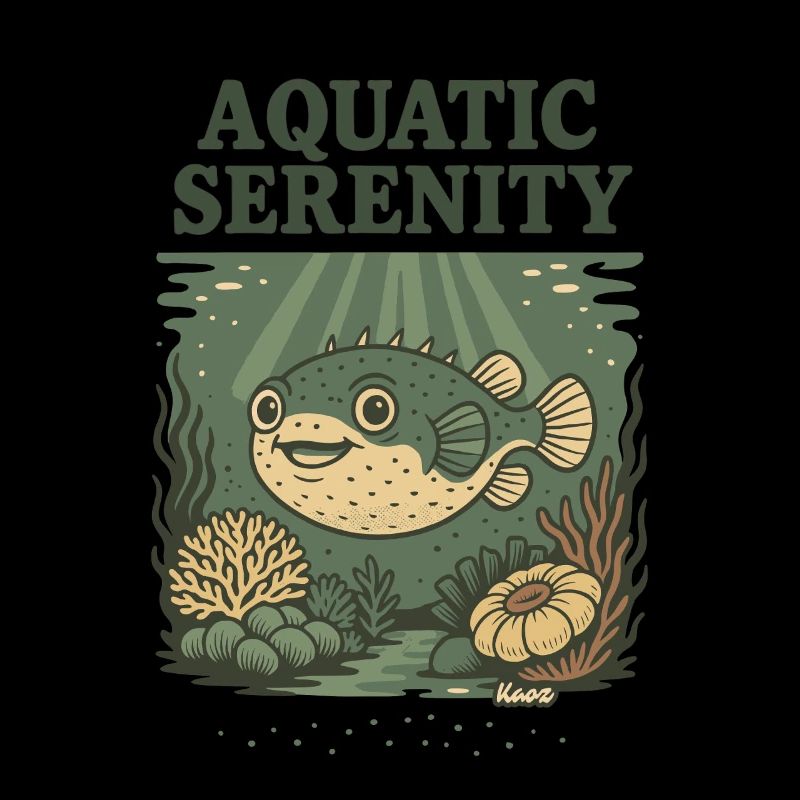 Wasser-Serenity-Kugelfisch