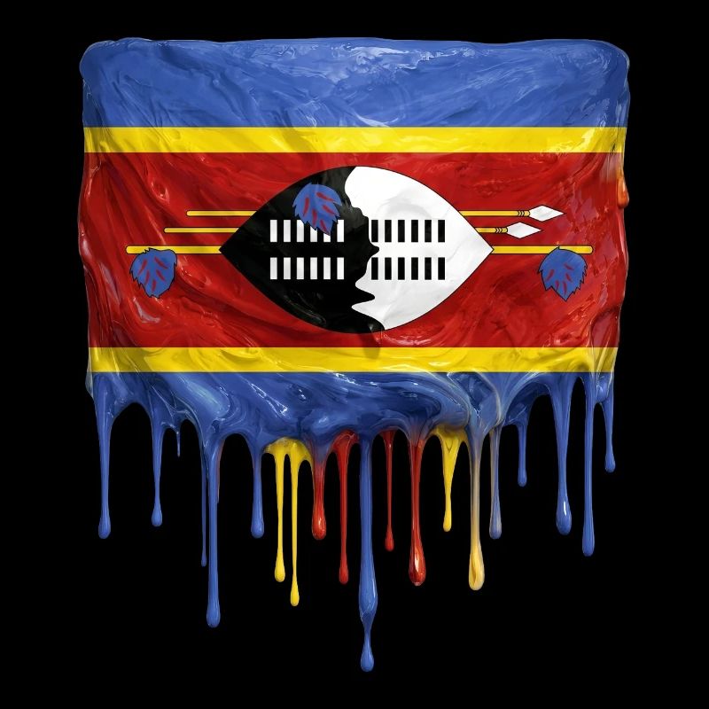 Art de la chute du drapeau de l’Eswatini
