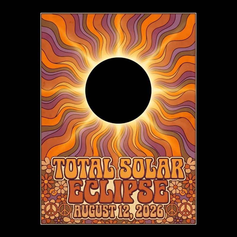 Total Solar Eclipse 2026 Sunburst-Poster