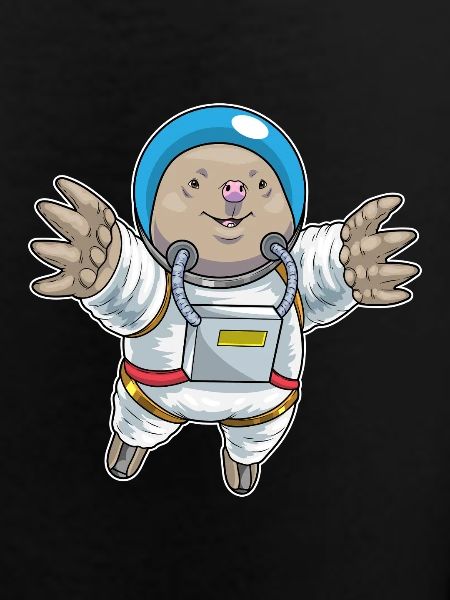 Mole Astronaut Space