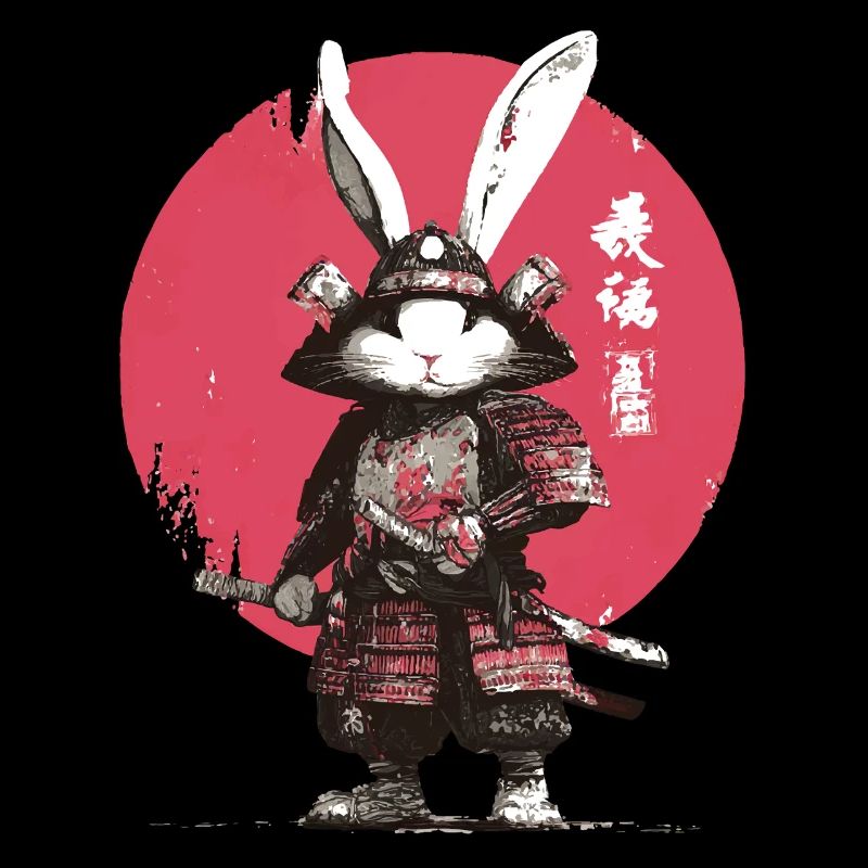 Bunny Samurai in Armor