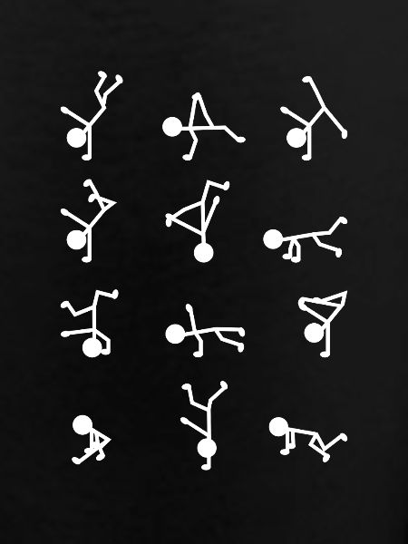 Breakdancer Stick Figure