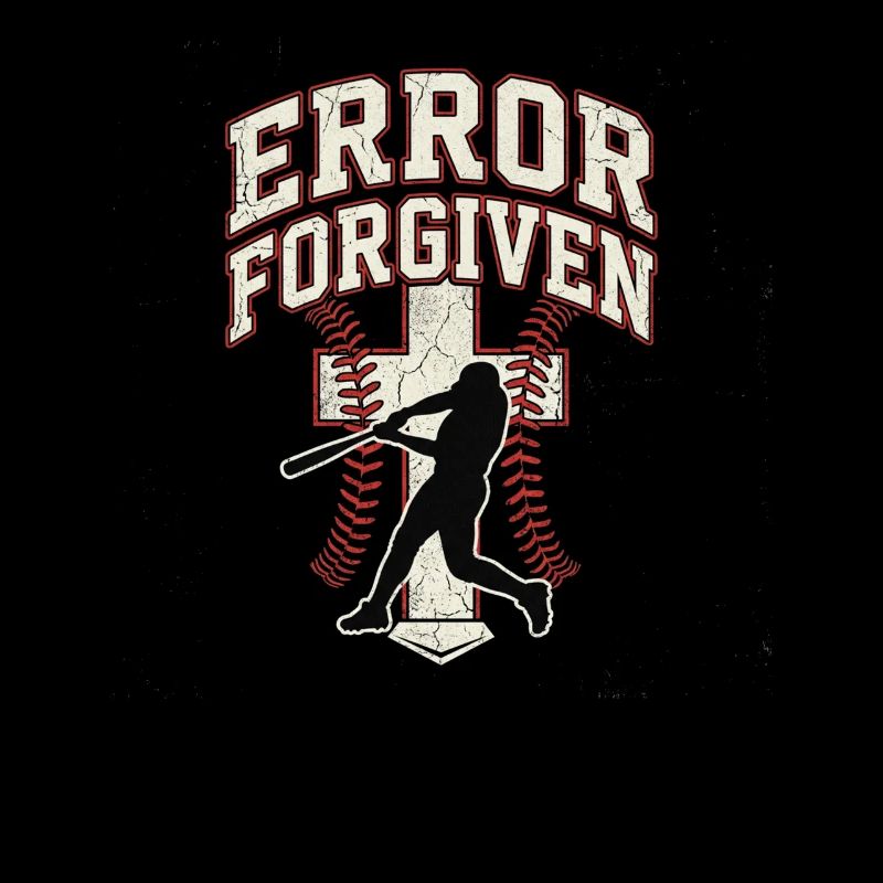 Error Forgiven Christian Baseball Faith Jesus