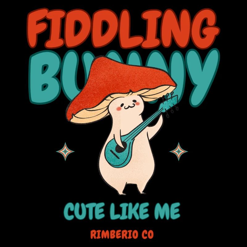 Fiddling Magic Mushroom Rabbit