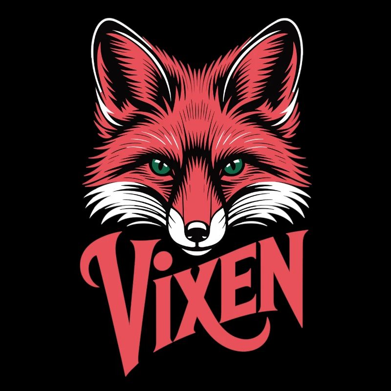 Vixen Fox Head Statement Shirt Wild Animal
