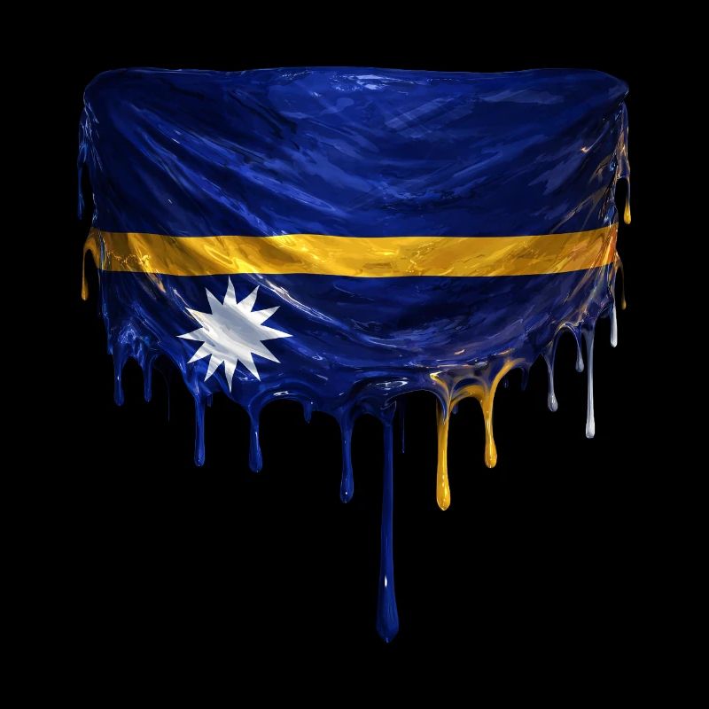 Art de la chute du drapeau Nauru
