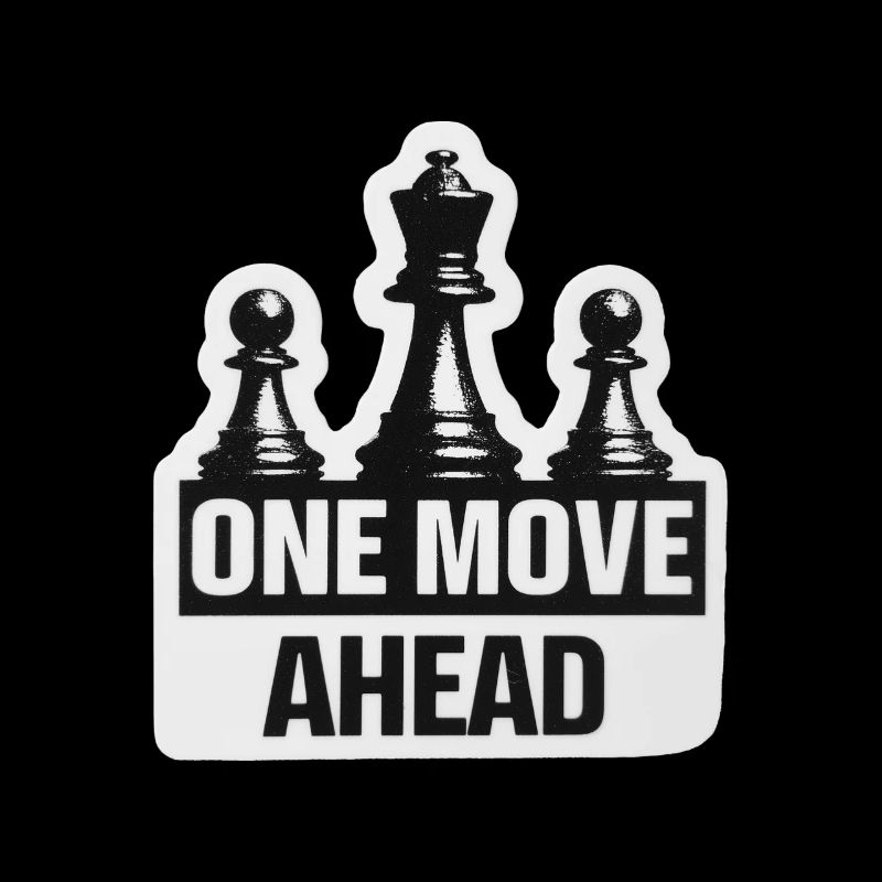 Funny Chess Quote for Men Gift One Move Ahead