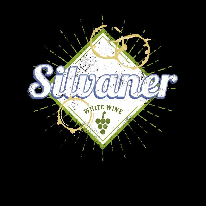 Silvaner with Vine Vintage Wine Drinker Design
