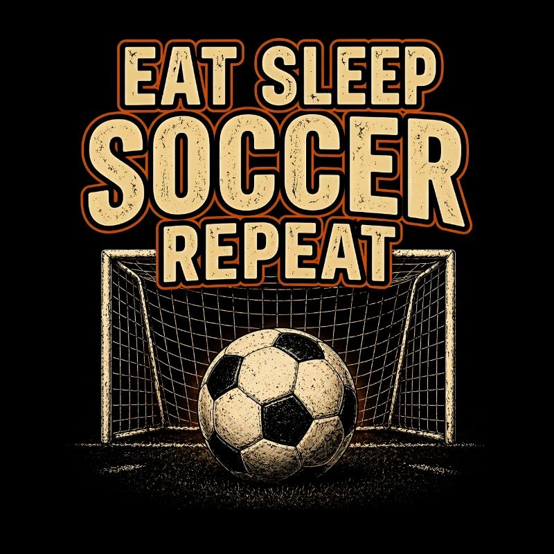 Football Routine Eating Sleeping Repeat