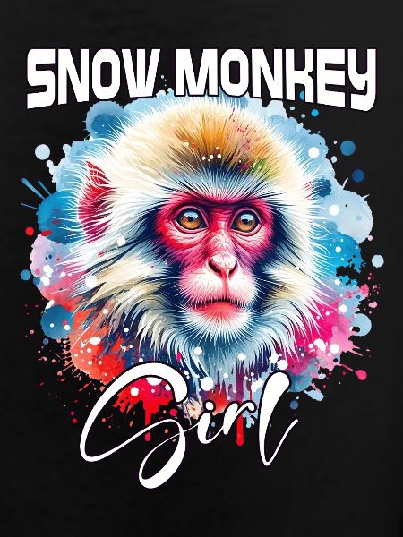 Snow Monkey Mädchen Schneeaffe