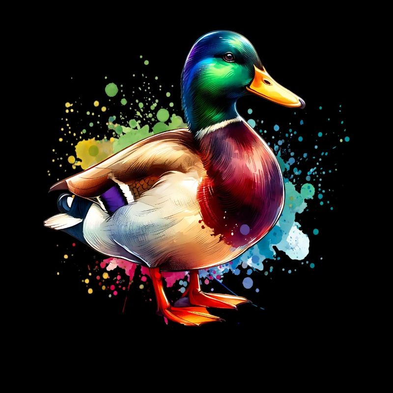 Motif de canard colvert