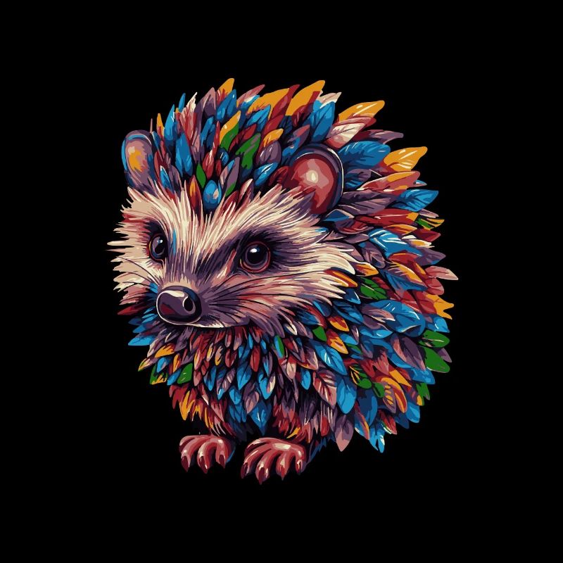 hérisson coloré
