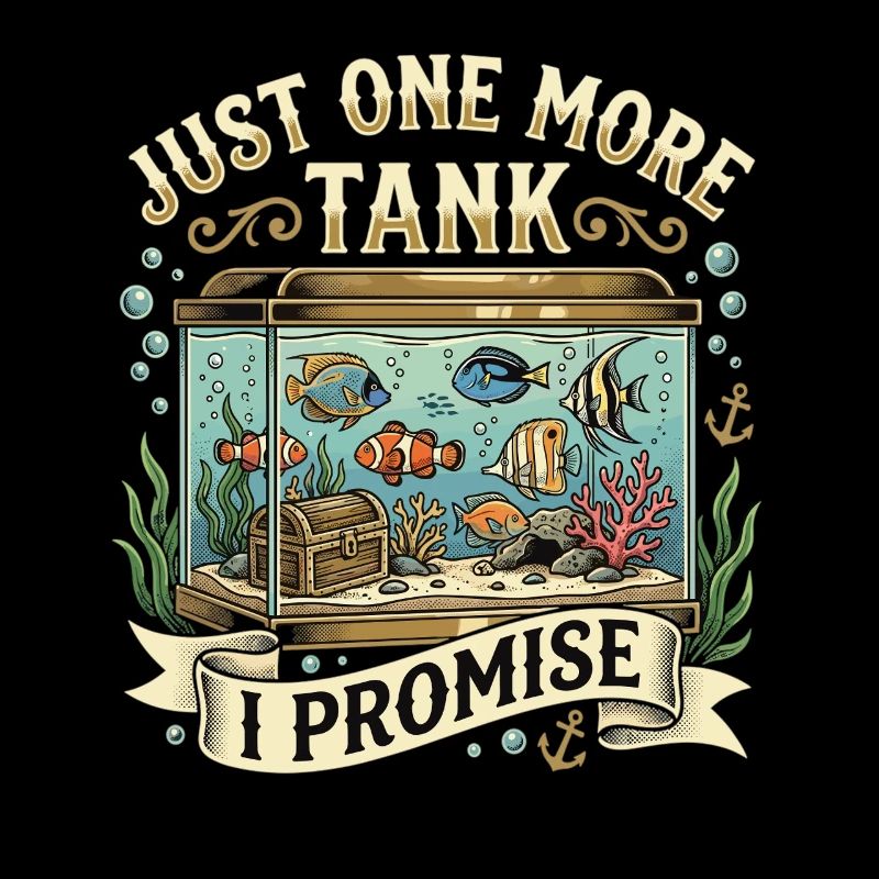 Aquarium Saying Just One More Tank Fish