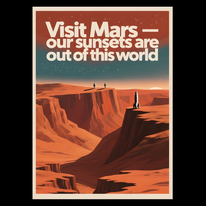 Visiter Mars | Tournée spatiale rétro