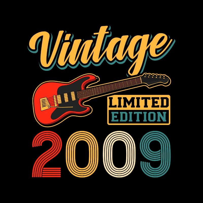 Vintage 2009 Édition limitée Guitar Graphic