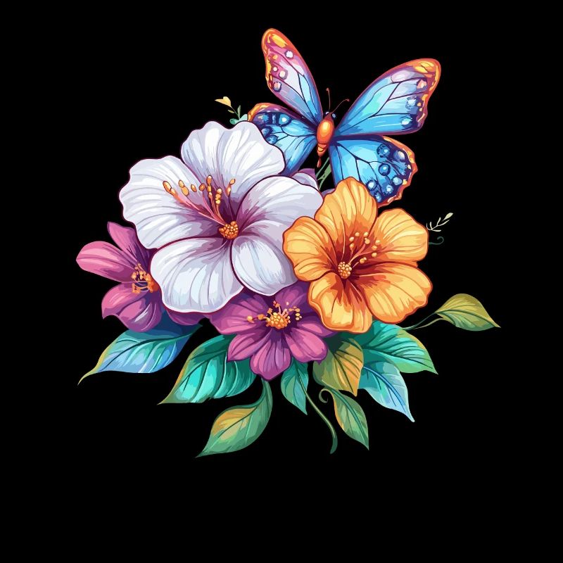 Bouquet avec papillon