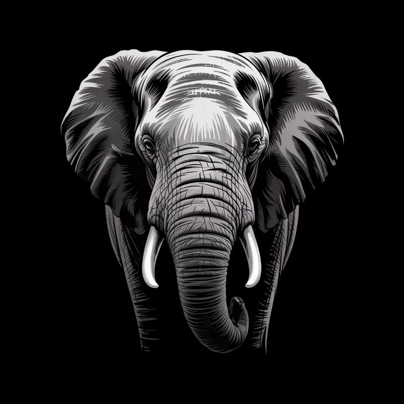 Éléphant tête d’éléphant