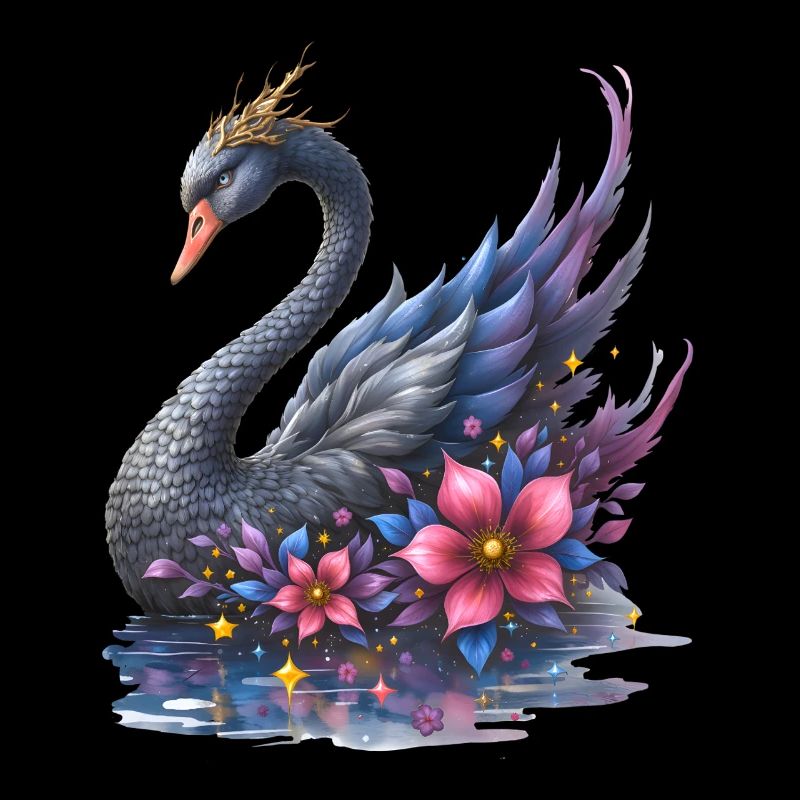 Fantasie-Blumenschwan