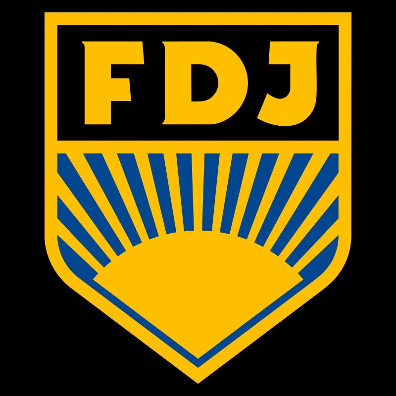 FDJ - Freie Deutsche Jugend Logo (dreifarbig)