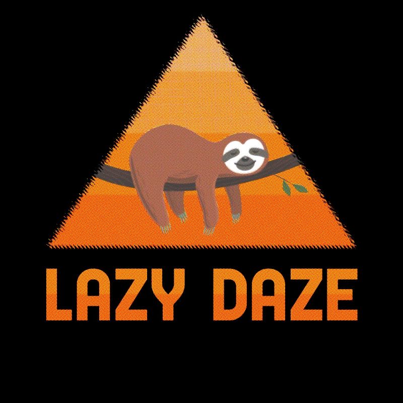 Lazy Daze Sloth Retro Chill Vibes