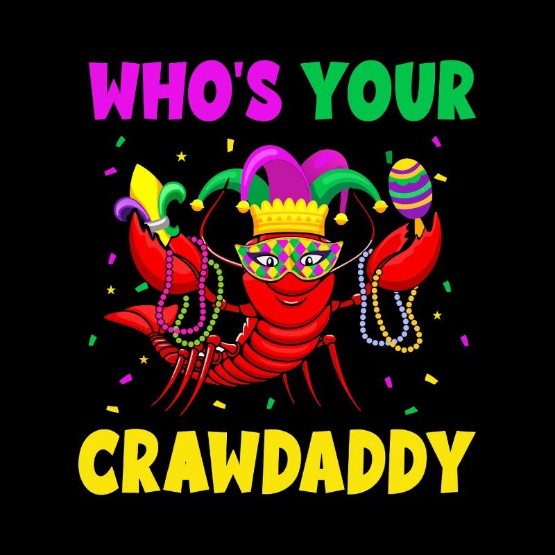 Crawdaddy Mardi Gras Mask