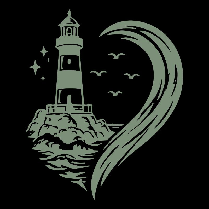Vacances de la côte maritime de Heart Lighthouse