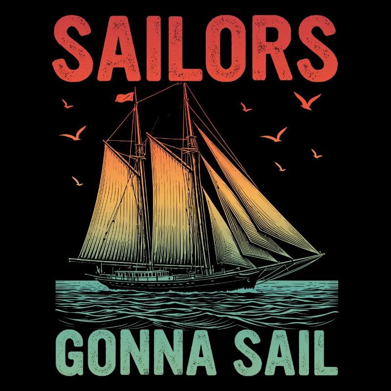 Marins qui passent au poste de Sailor Sailor Sail Captain