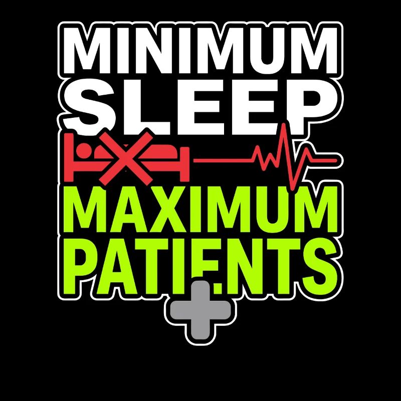 Infirmière de nuit, fatiguée