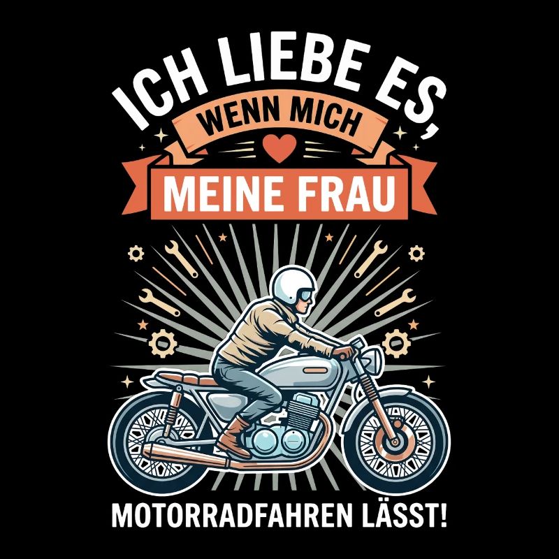 Motorradfahrer Ehemann Lustiger Spruch Biker