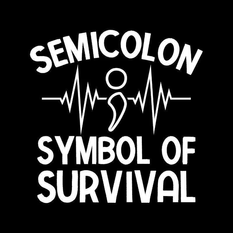 Point-virgule : Symbole de survie Point-virgule