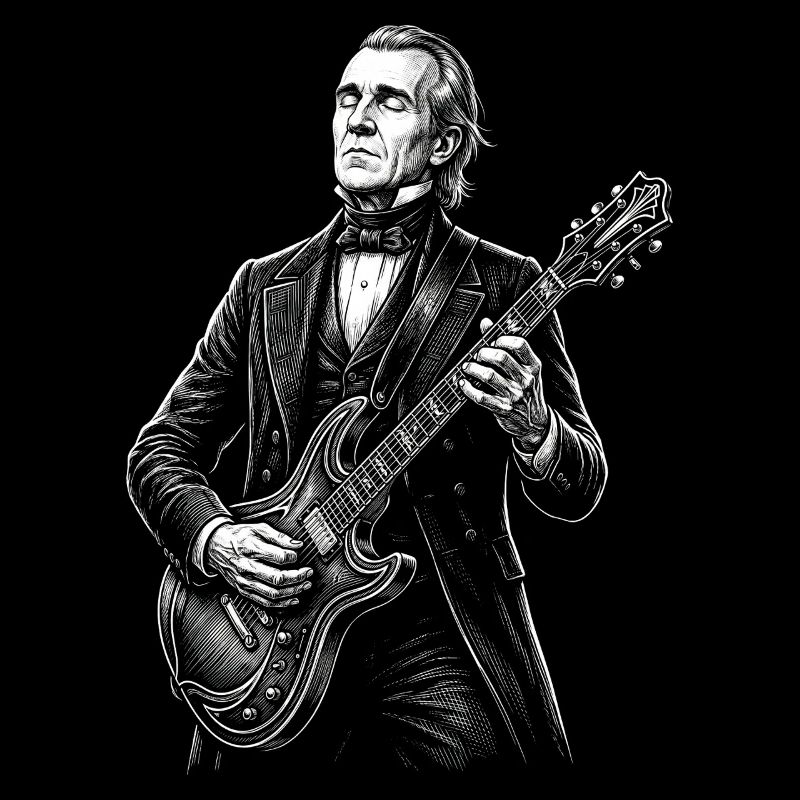 James K. Polk Playing Guitar