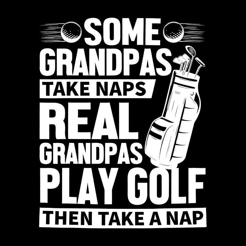 Grandpa Golf Nap Tee