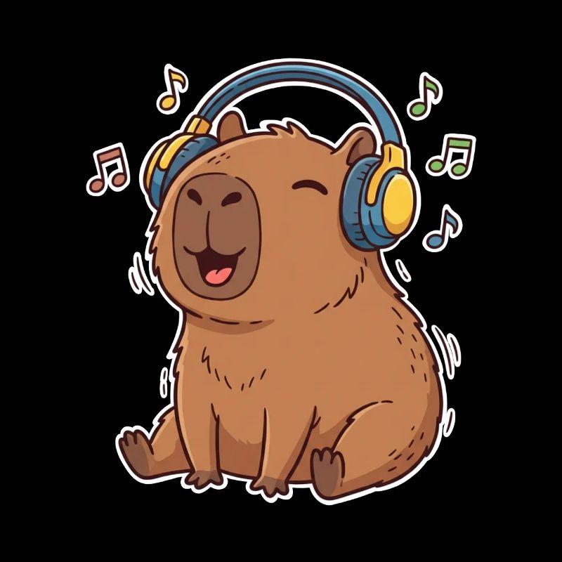 Capybara Music Singing