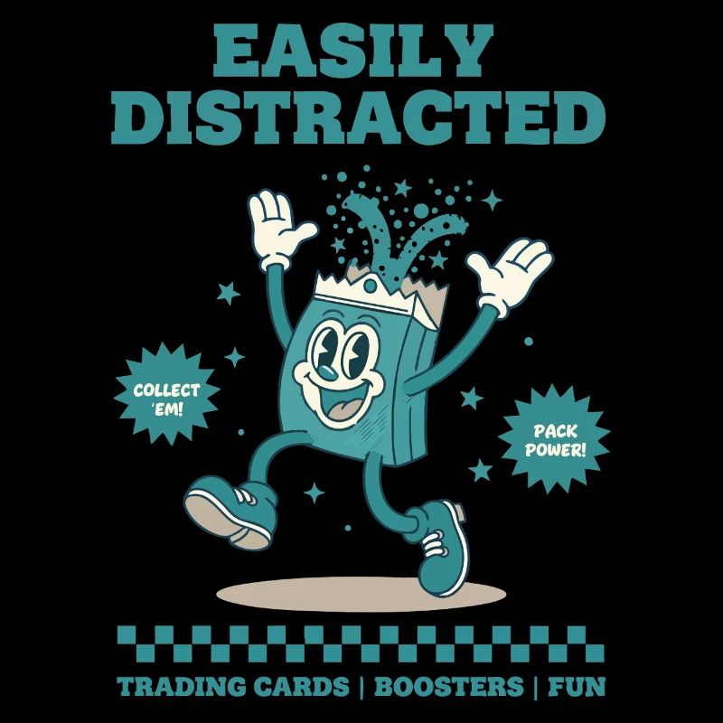 Easily Distracted Trading Cards Boosters Fun Pack