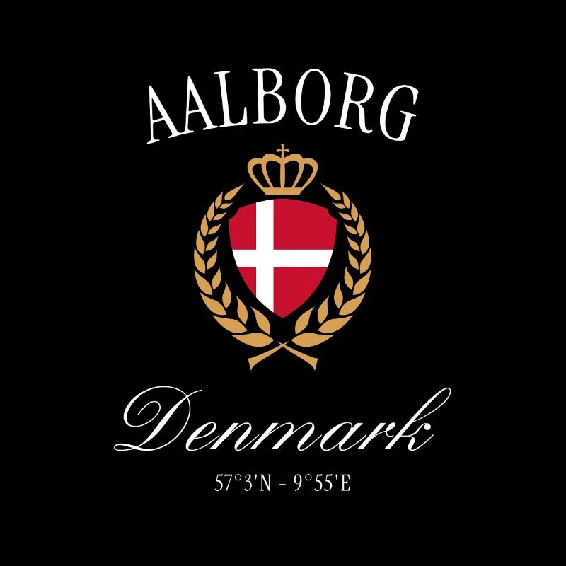 Aalborg Dänemark Wappen Krone – Reise Souvenir