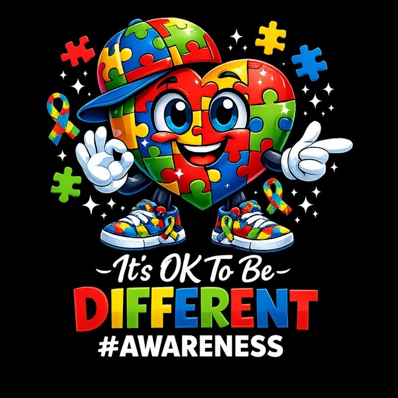 It's OK To Be Different Autism Awareness Puzzle
