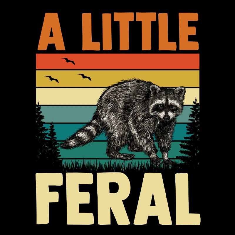 Panda Trash Raton laveur un peu sauvage