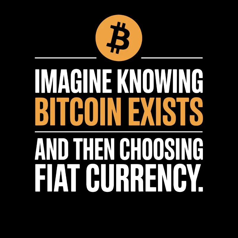 Bitcoin Imaginez savoir que Bitcoin existe crypto BTC