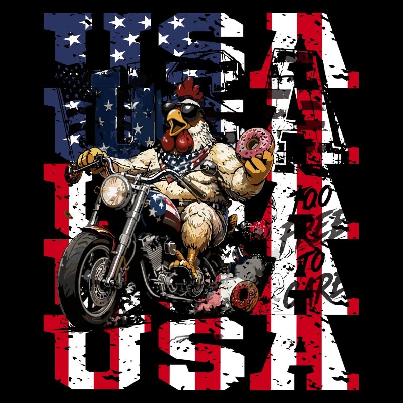 US Chicken Motorcycle trop libre pour s’en soucier plus drôle